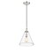 Z-Lite Harper 1 Light Pendant, Polished Nickel & Clear 3034P11-PN - alternate 5